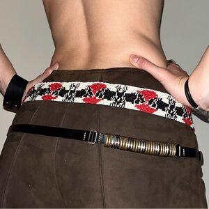 HTC Hollywood Trading Company Beaded Belt Rare